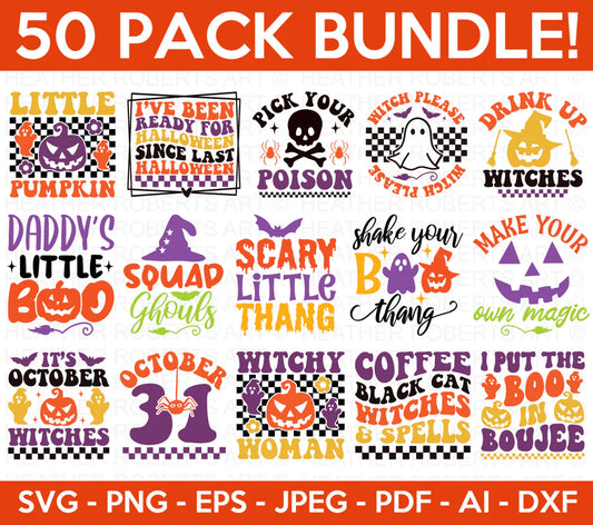 Halloween Clipart Bundle, Svg Files for Cricut / Silhouette