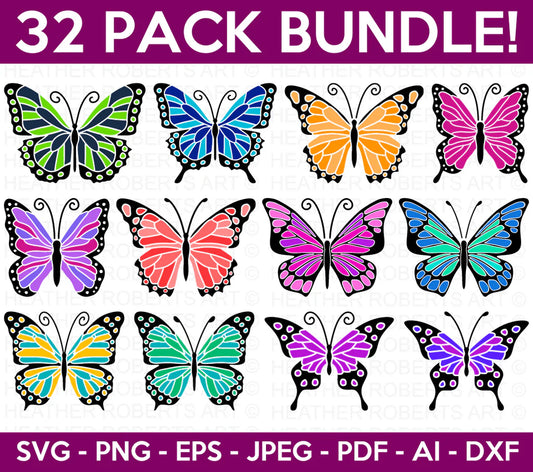 Butterfly Svg Bundle, SVG Files for Cricut / Silhouette